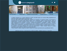 Tablet Screenshot of elettro-impianti.com